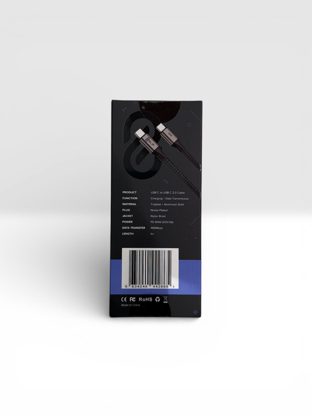 USB-C to USB-C cable (1m)